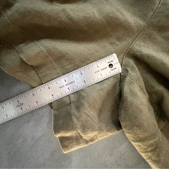 Ralph Lauren Shorts Romper Jumper Linen Blend Olive Army Green Women’s Size‎ 16 - Picture 8 of 11